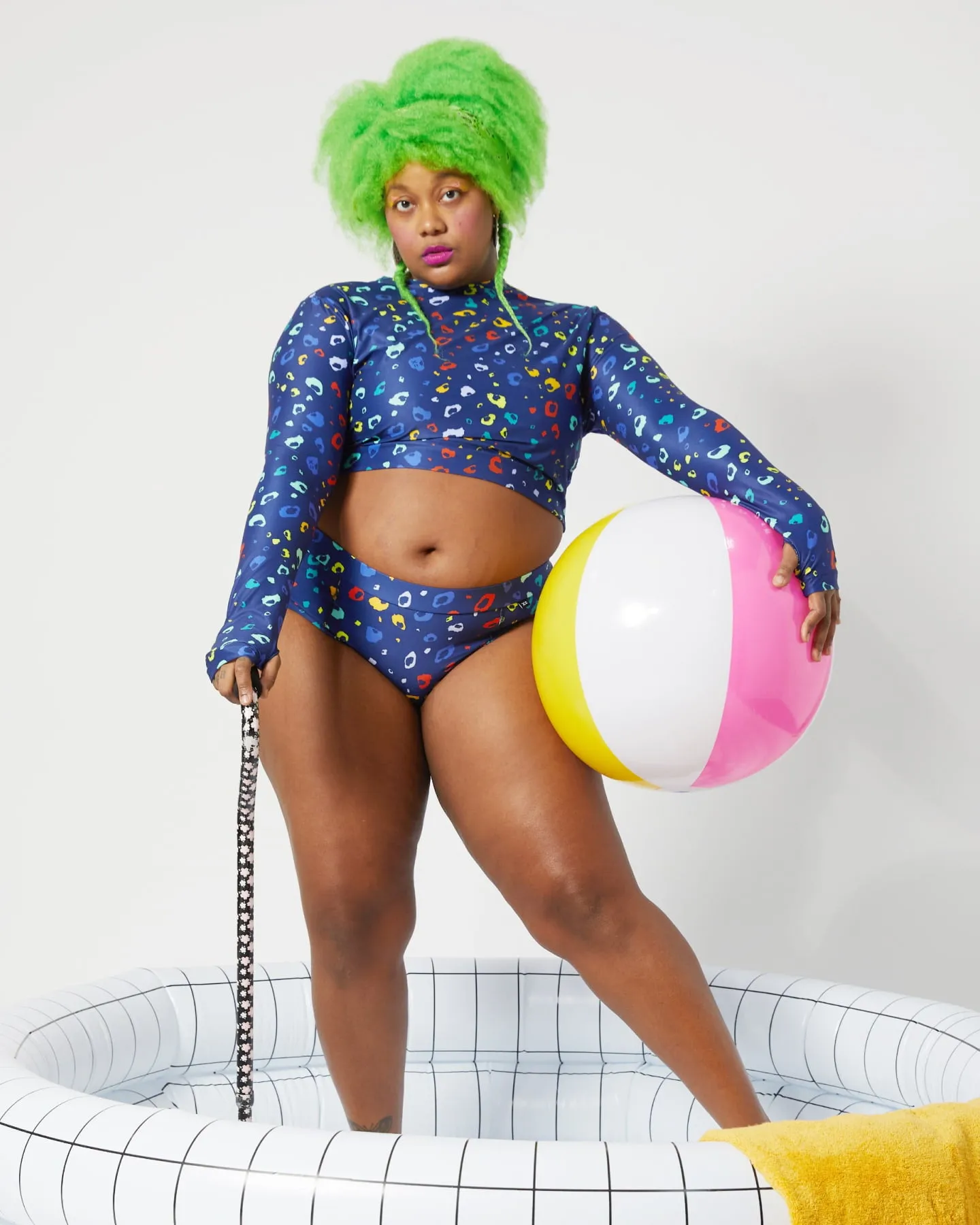 Swim High Waisted HIpster - Poppin' Bubbles