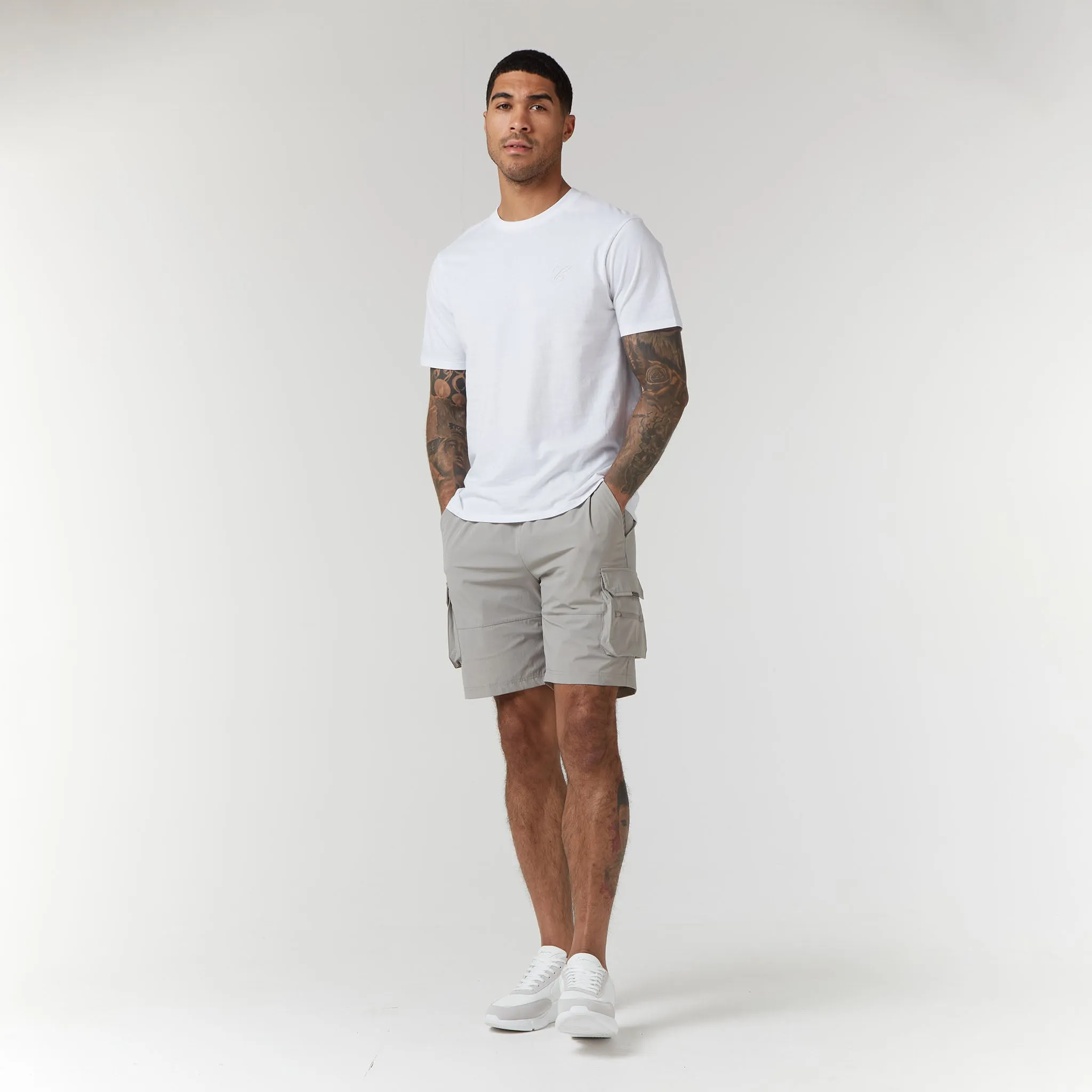 Tech Stretch Poly Cargo Short | Stone