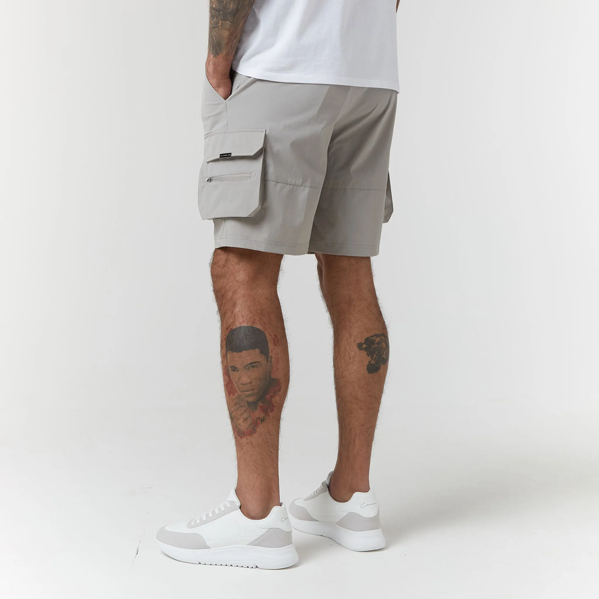 Tech Stretch Poly Cargo Short | Stone