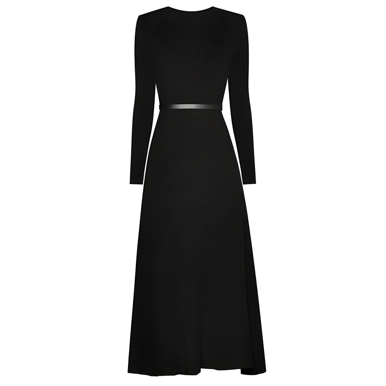 The Ava Long Sleeve Pleated Dress