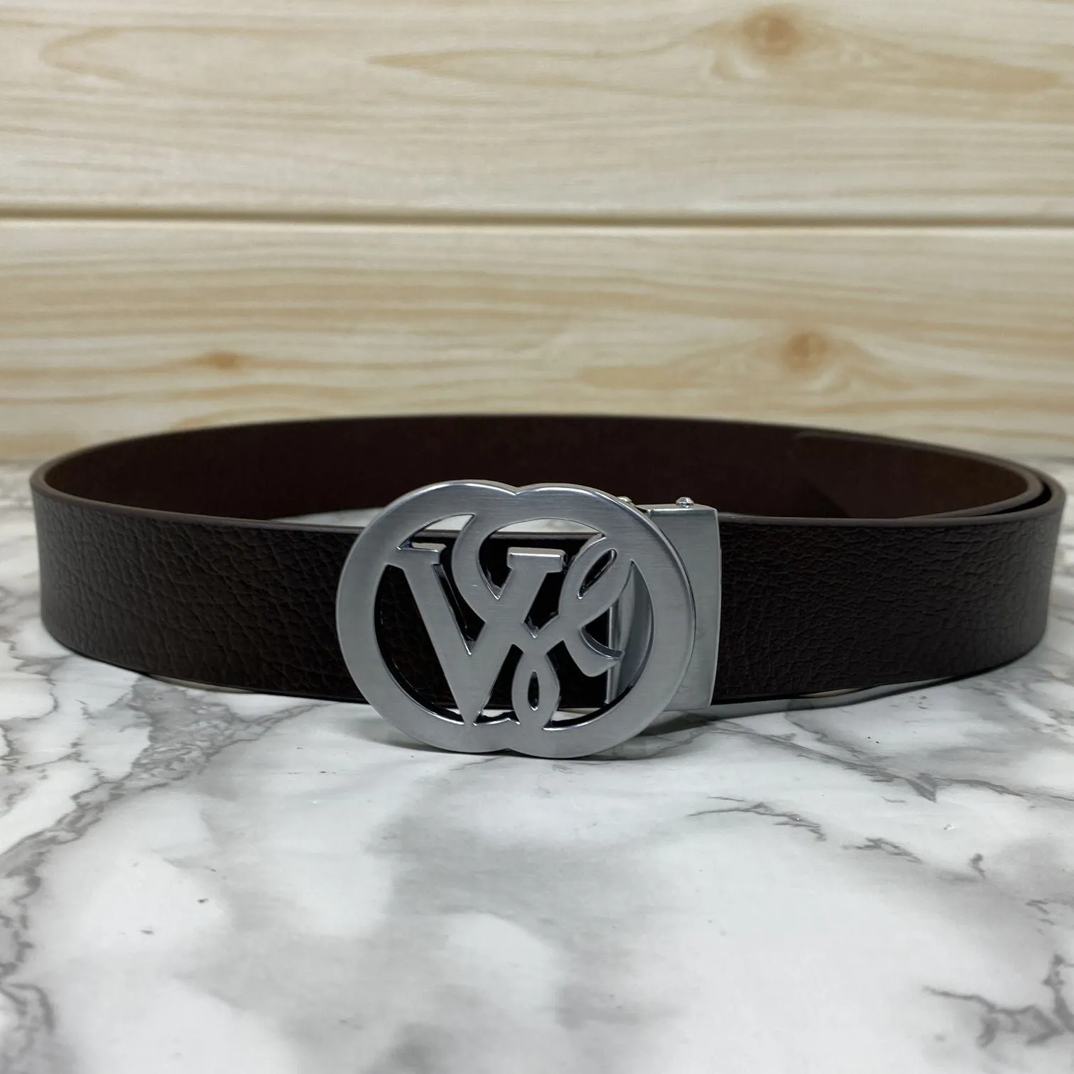 VSL Round Pin Buckle With Leather Strap-JonasParamount