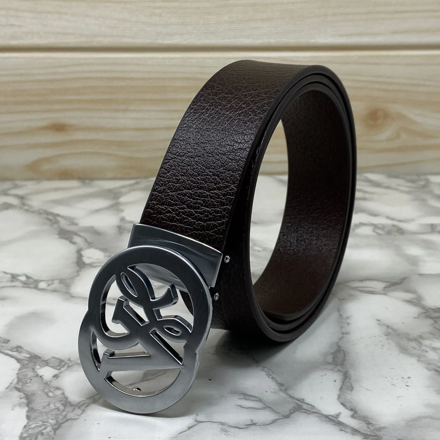 VSL Round Pin Buckle With Leather Strap-JonasParamount