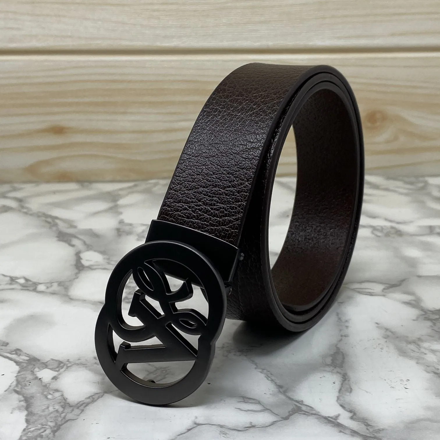 VSL Round Pin Buckle With Leather Strap-JonasParamount