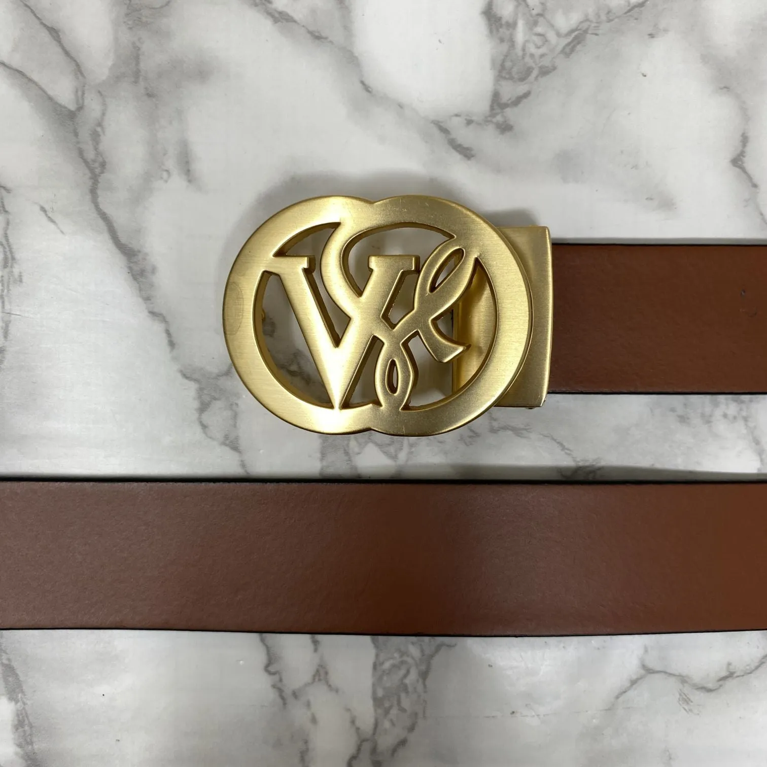 VSL Round Pin Buckle With Leather Strap-JonasParamount