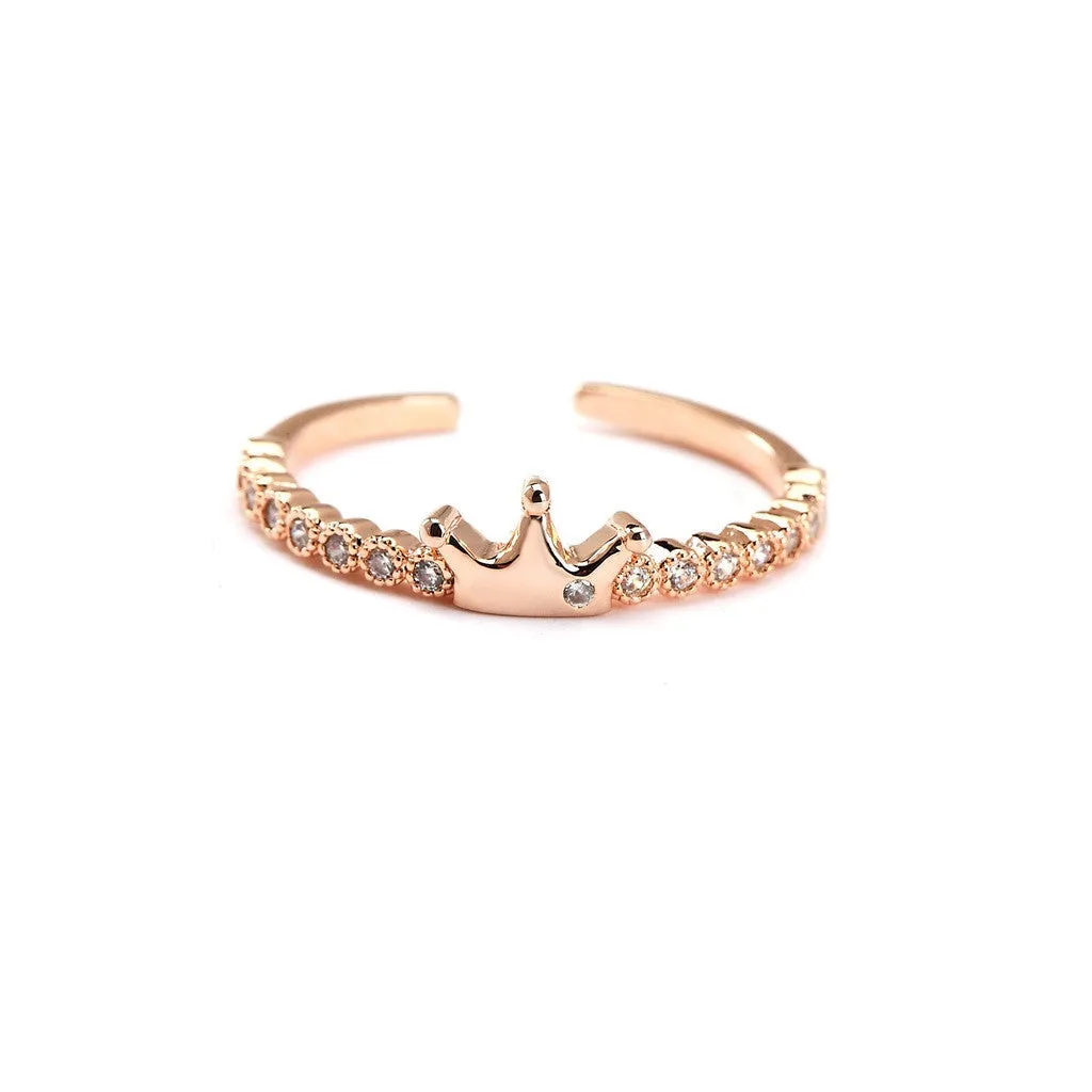 Your Princess Rose Gold Plated Cz Ring