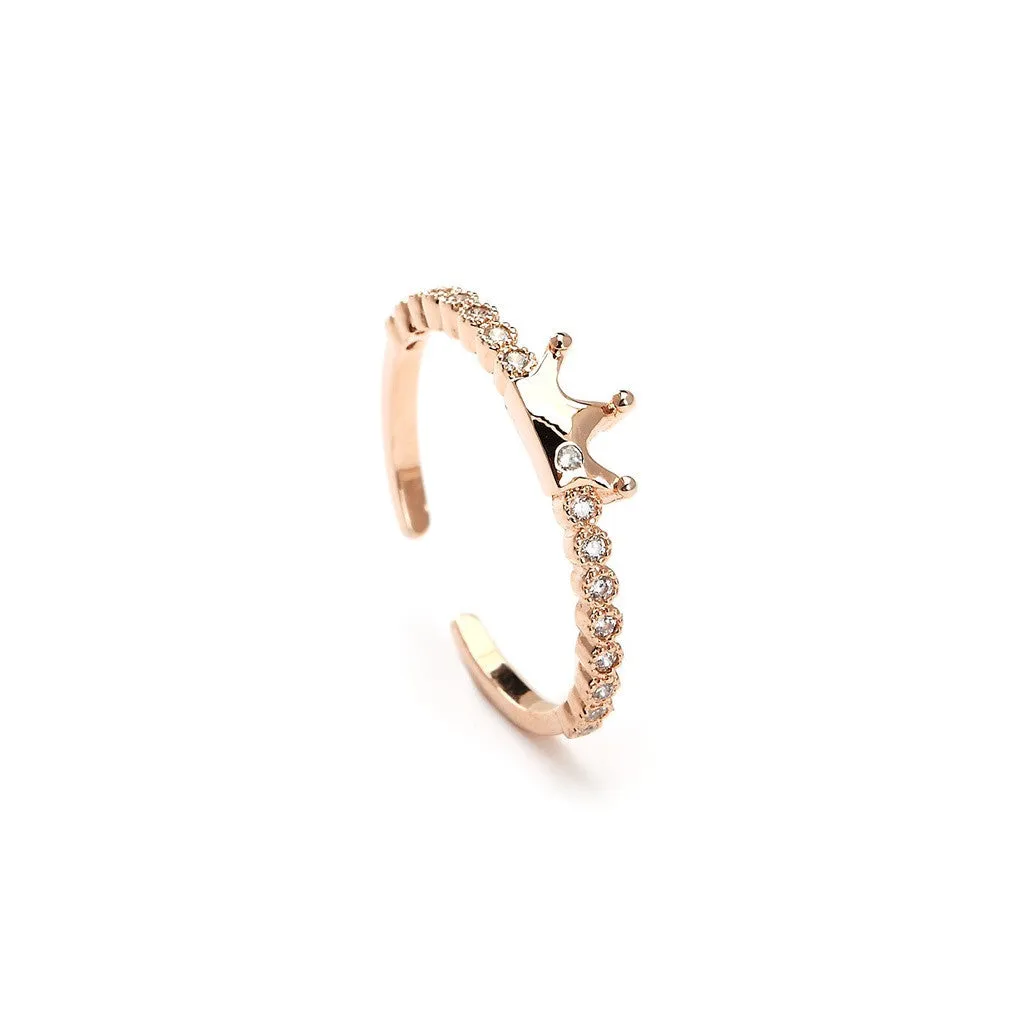 Your Princess Rose Gold Plated Cz Ring